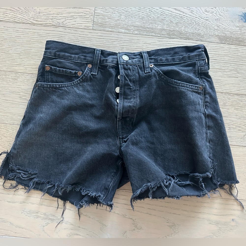 AGOLDE - Parker long Jean shorts